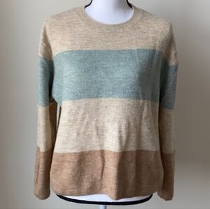 H&M Pastel Striped Sweater L